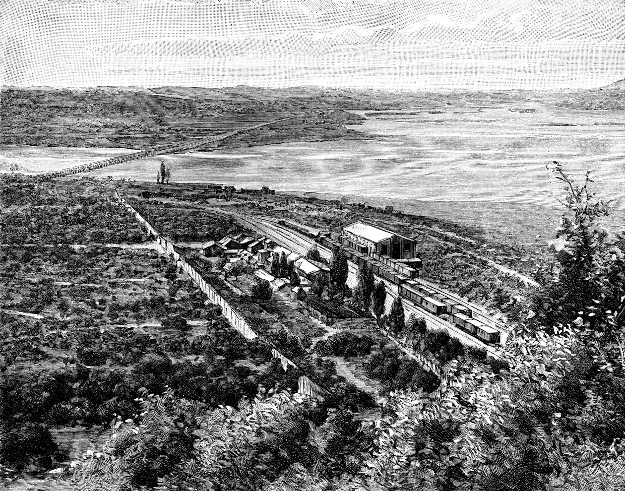 Rio Laja and the Biobio Confluence, Chile, 1895 af Unbekannt