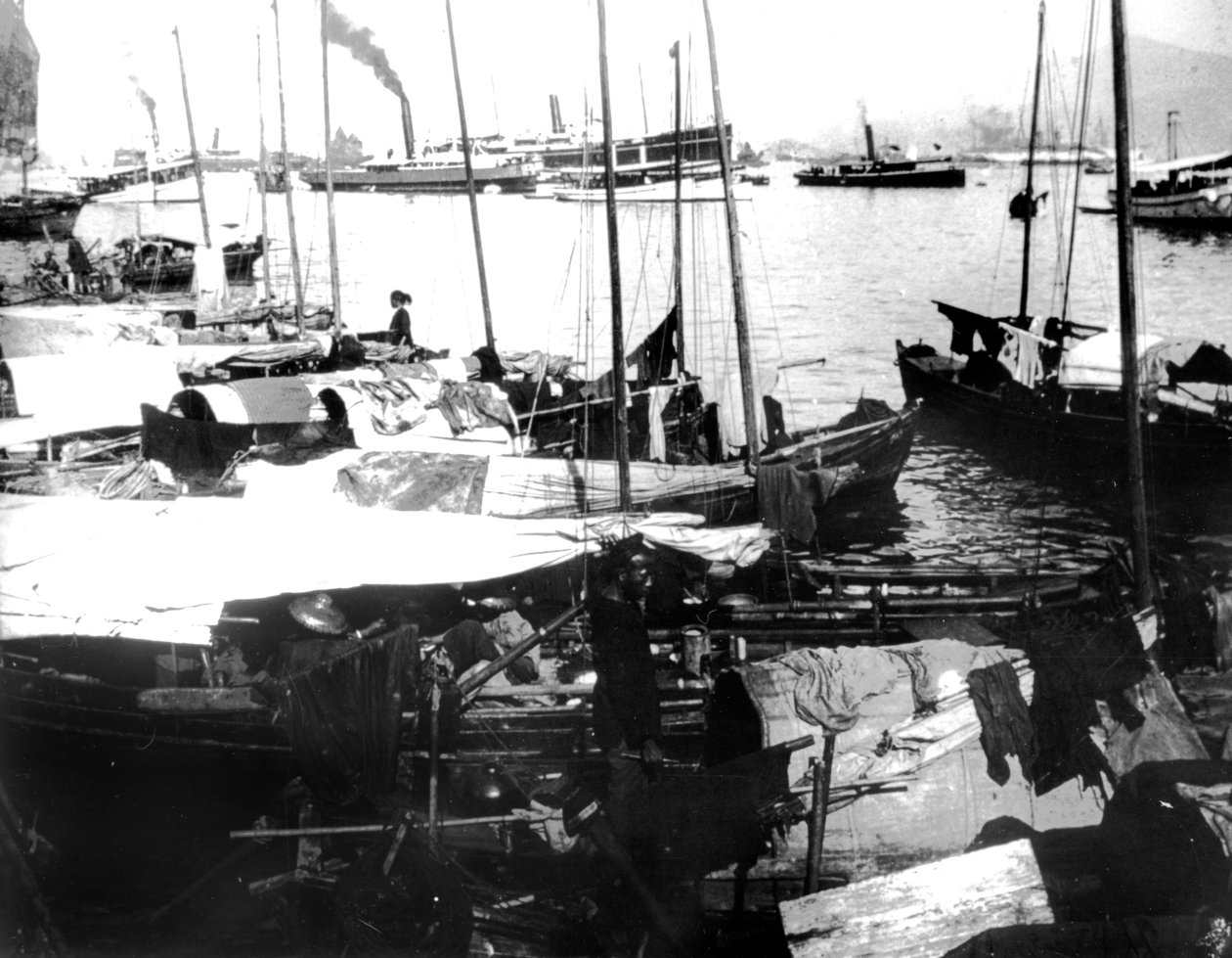River Boats, Saigon, 1900 af Unbekannt