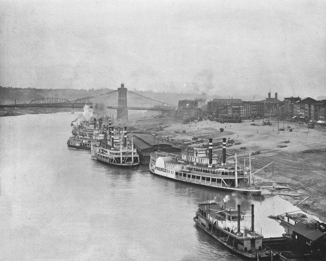 River Front, Cincinnati, Ohio, USA, c1900. af Unbekannt