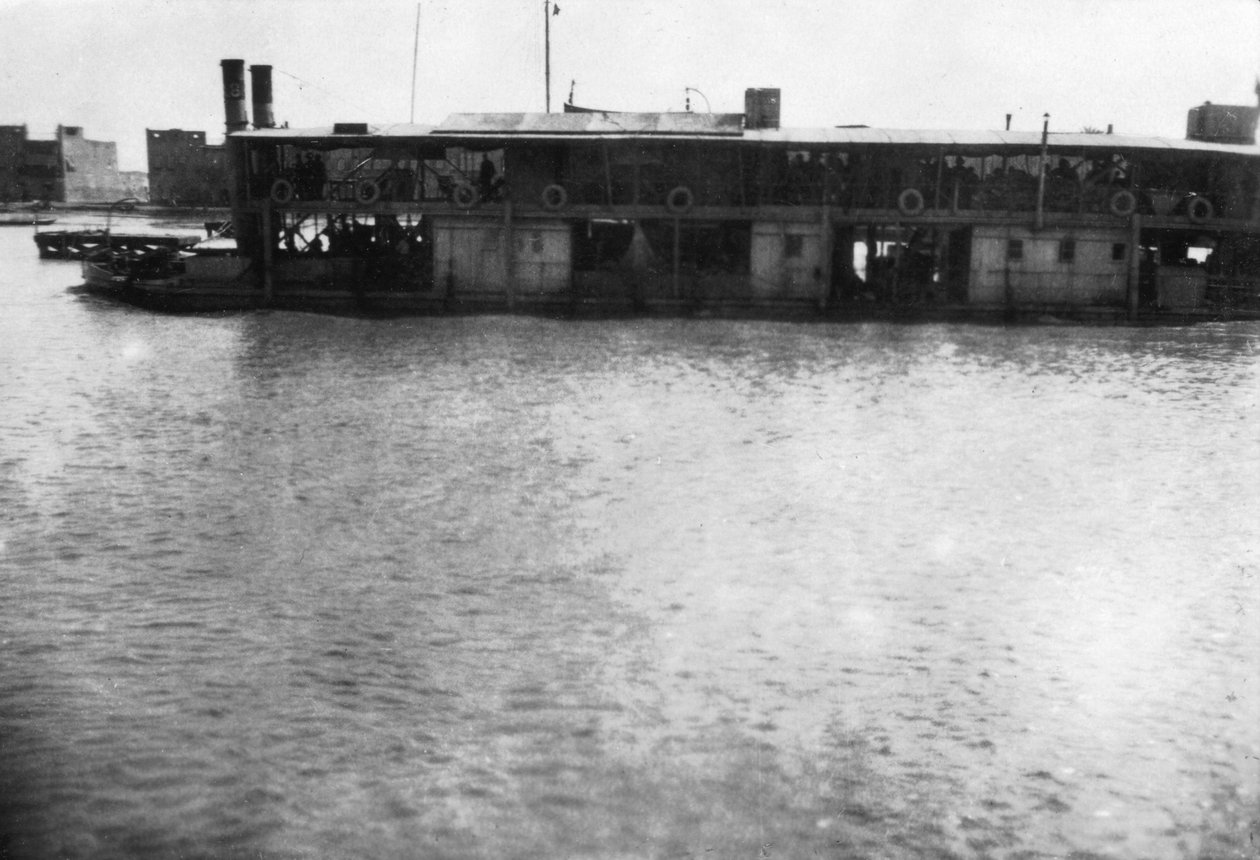 Flodbåd på Tigris, Mosul, Mesopotamien, 1918 af Unbekannt