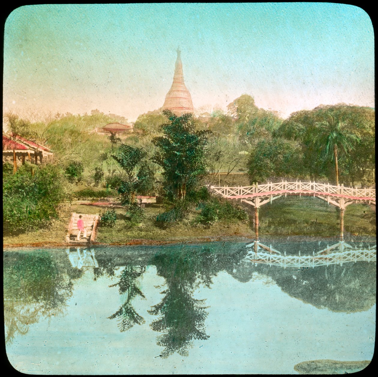 Flodscene, Indien, slutningen af det 19. eller begyndelsen af det 20. århundrede af Unbekannt