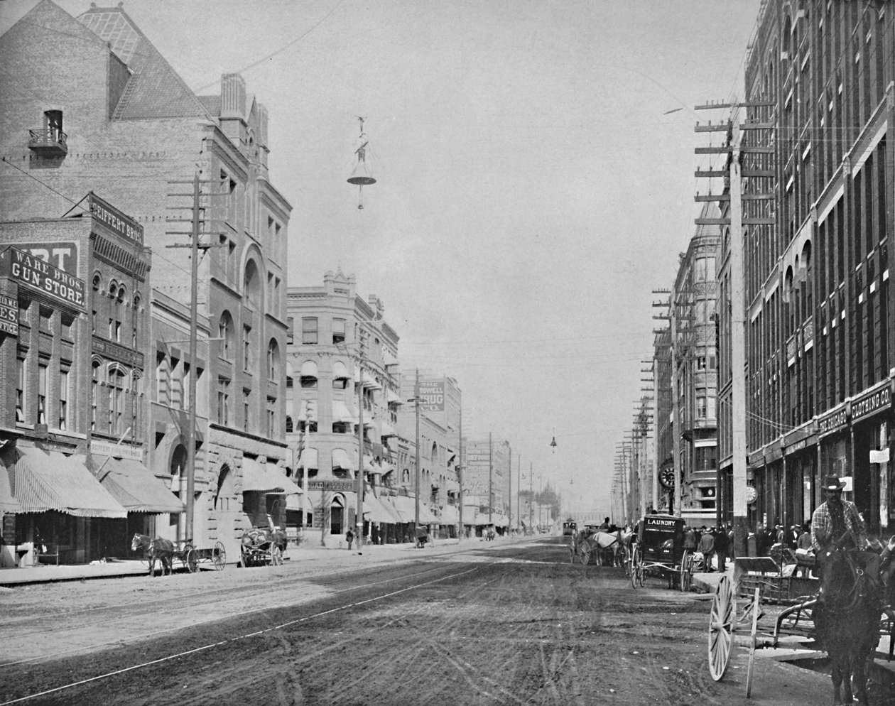 Riverside Avenue, Spokane, Washington, c1897. af Unbekannt