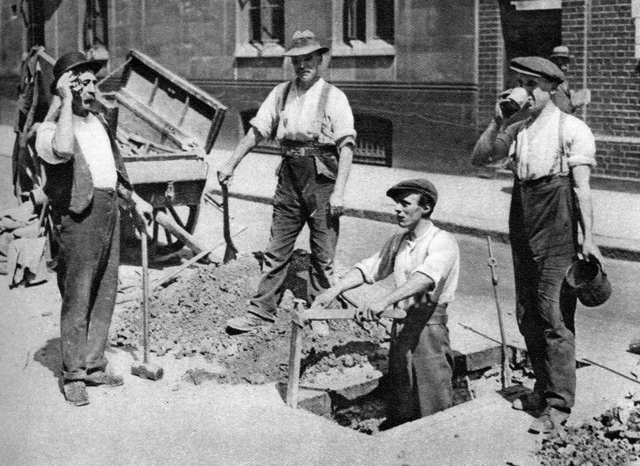 Road menders, London, 1926-1927 af Unbekannt