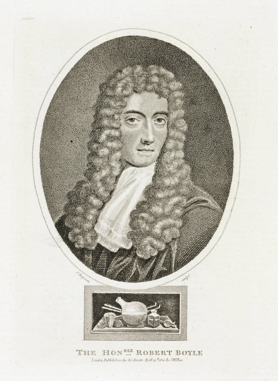 Robert Boyle (1627-1691), irsk fysiker og kemiker af Unbekannt