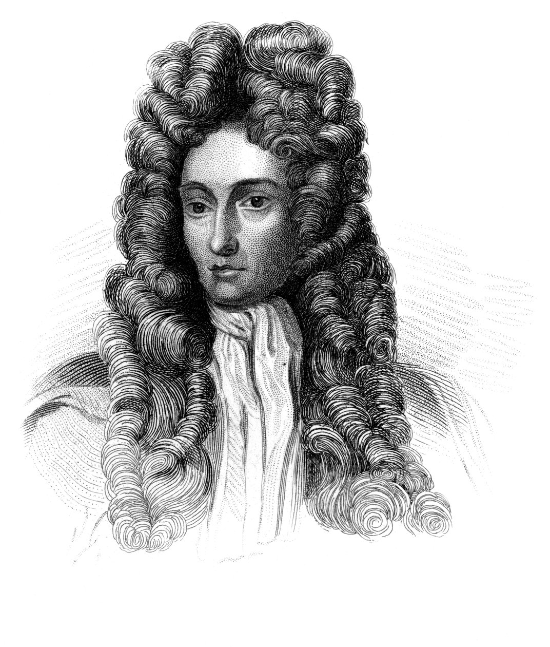 Robert Boyle, irsk naturfilosof fra det 17. århundrede, c1850 af Unbekannt