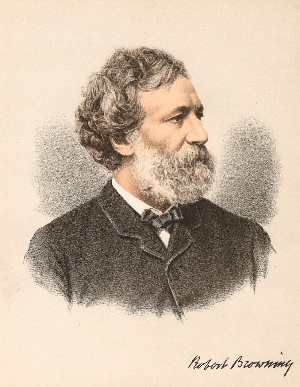 Robert Browning, engelsk digter og dramatiker, c1880 af Unbekannt