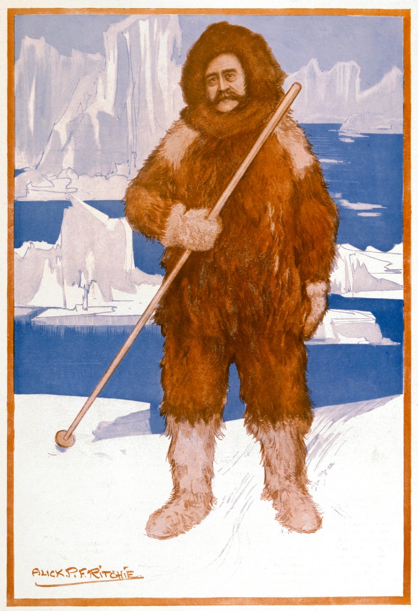 Robert Edwin Peary, amerikansk flådeofficer og opdagelsesrejsende, 1909 af Unbekannt