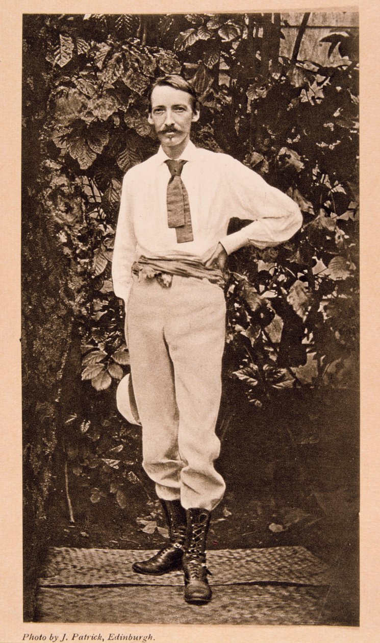 Robert Louis Stevenson i Samoa, c1890 af Unbekannt