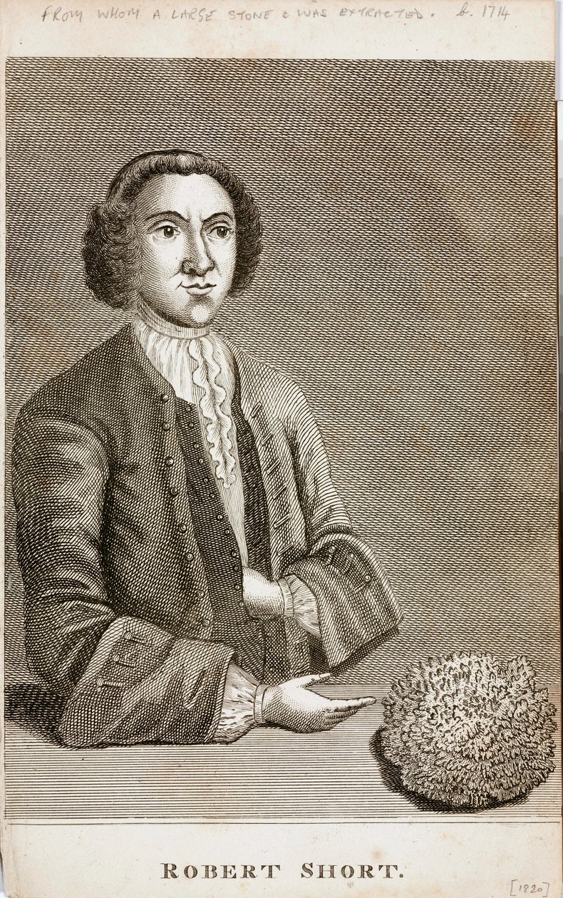 Robert Short, medicinsk nysgerrighed, ca. 1750