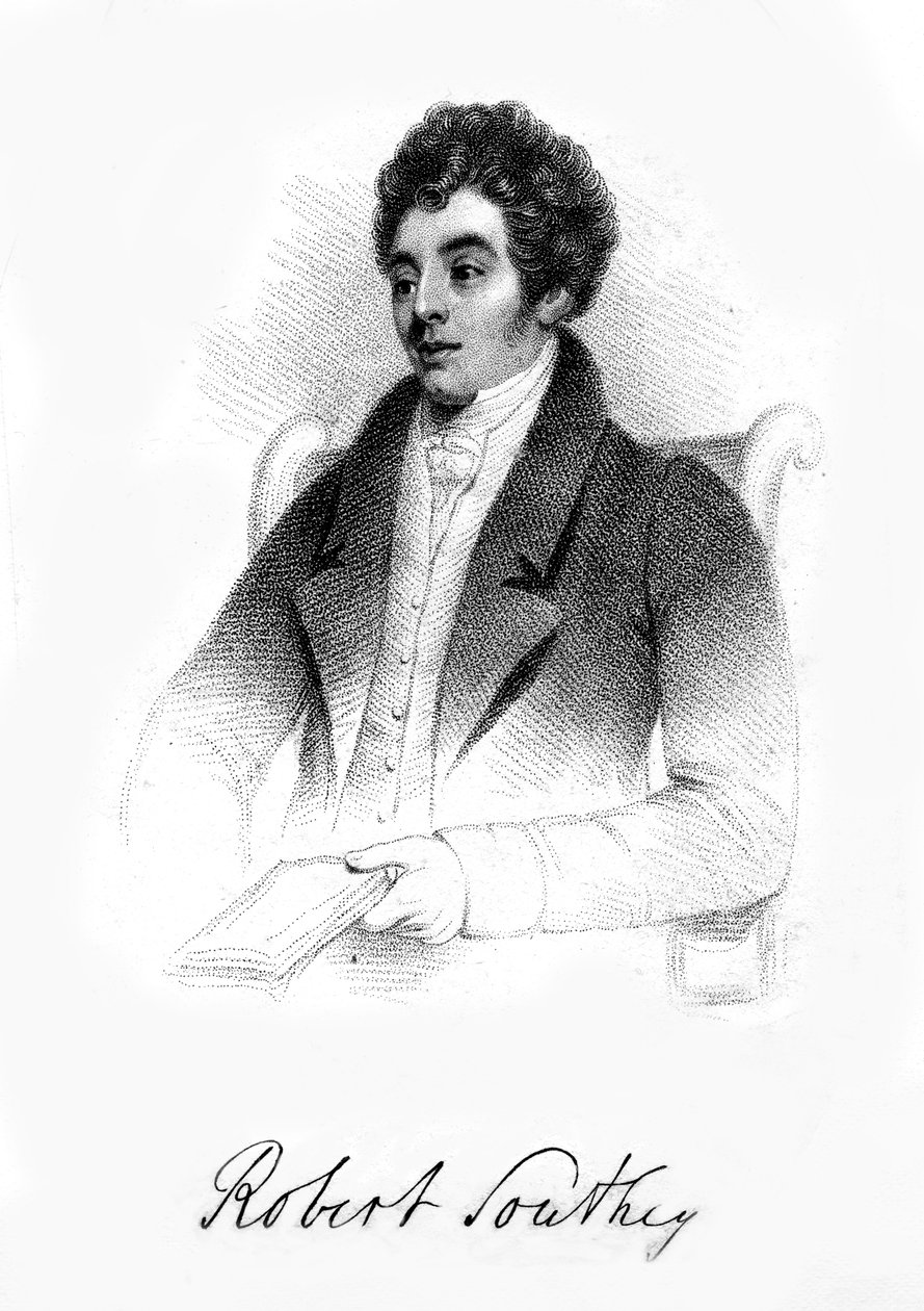 Robert Southey, engelsk digter, 1800-tallet af Unbekannt