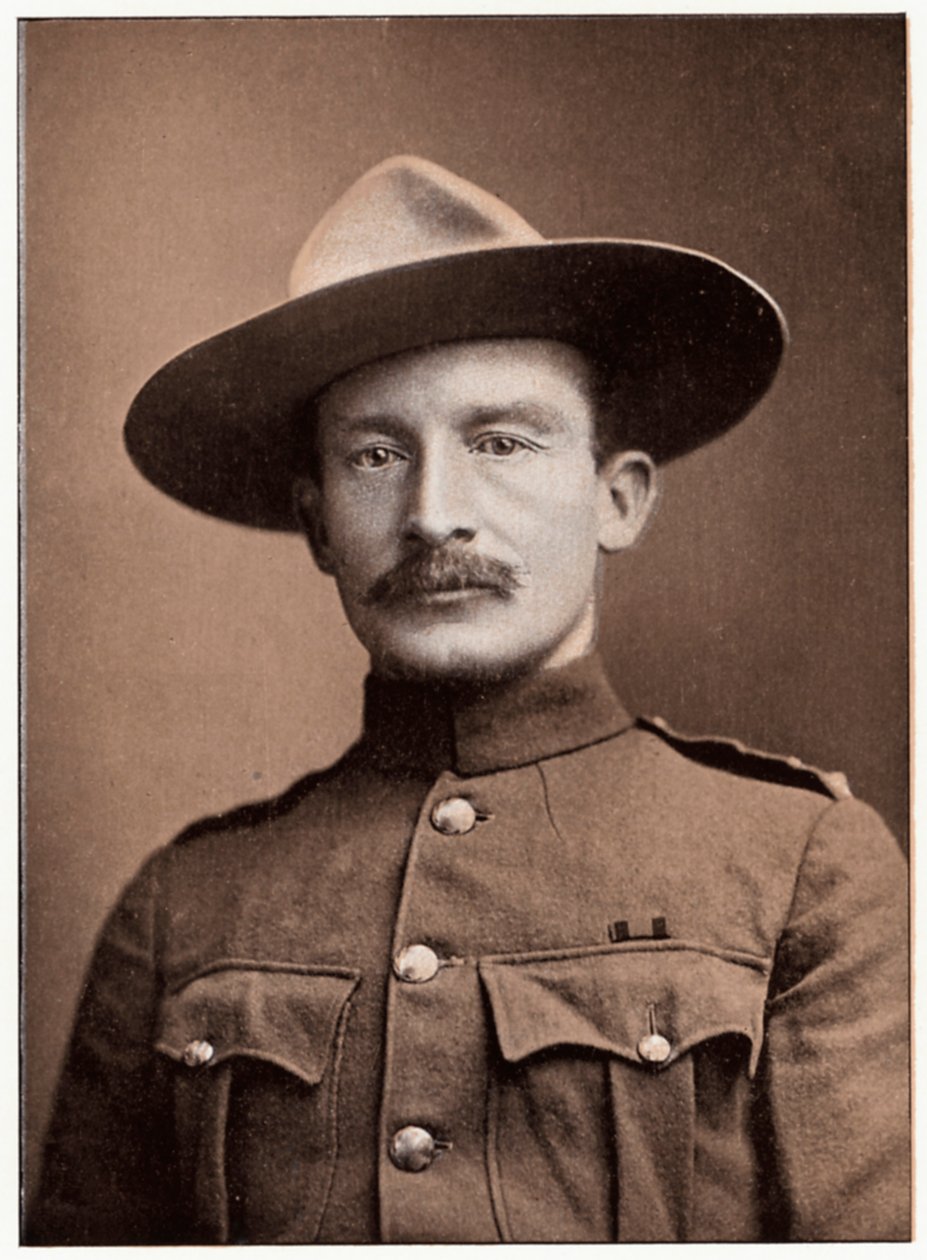 Robert Stephenson Smyth Baden-Powell, britisk soldat, c1900. af Unbekannt