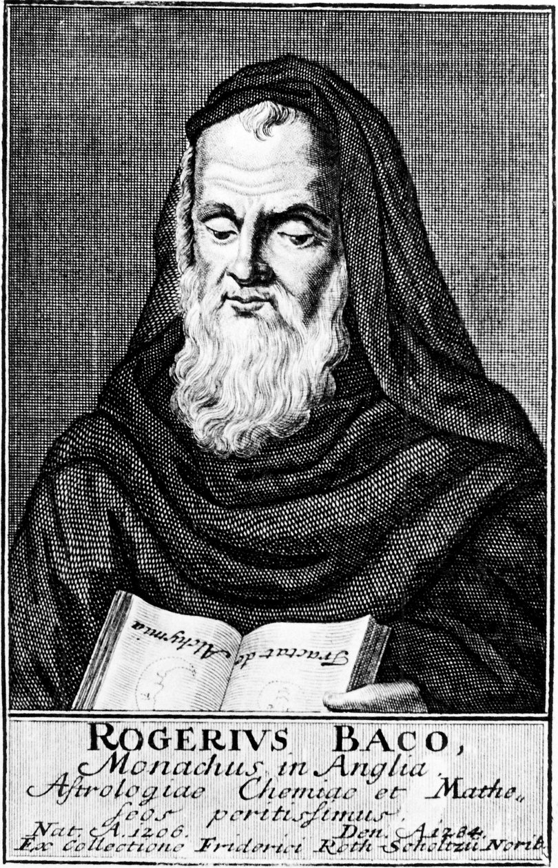 Roger Bacon, engelsk eksperimentel videnskabsmand, filosof og franciskanerbroder af Unbekannt