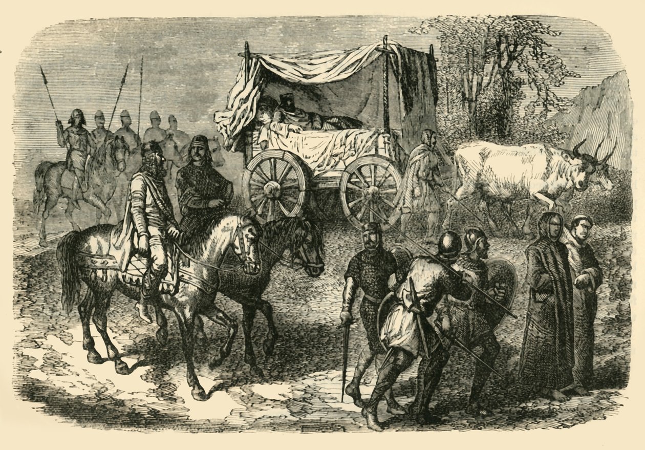 Roi Faineant Royal Sluggard of the Merovingian Race, 7. århundrede, 1890. af Unbekannt