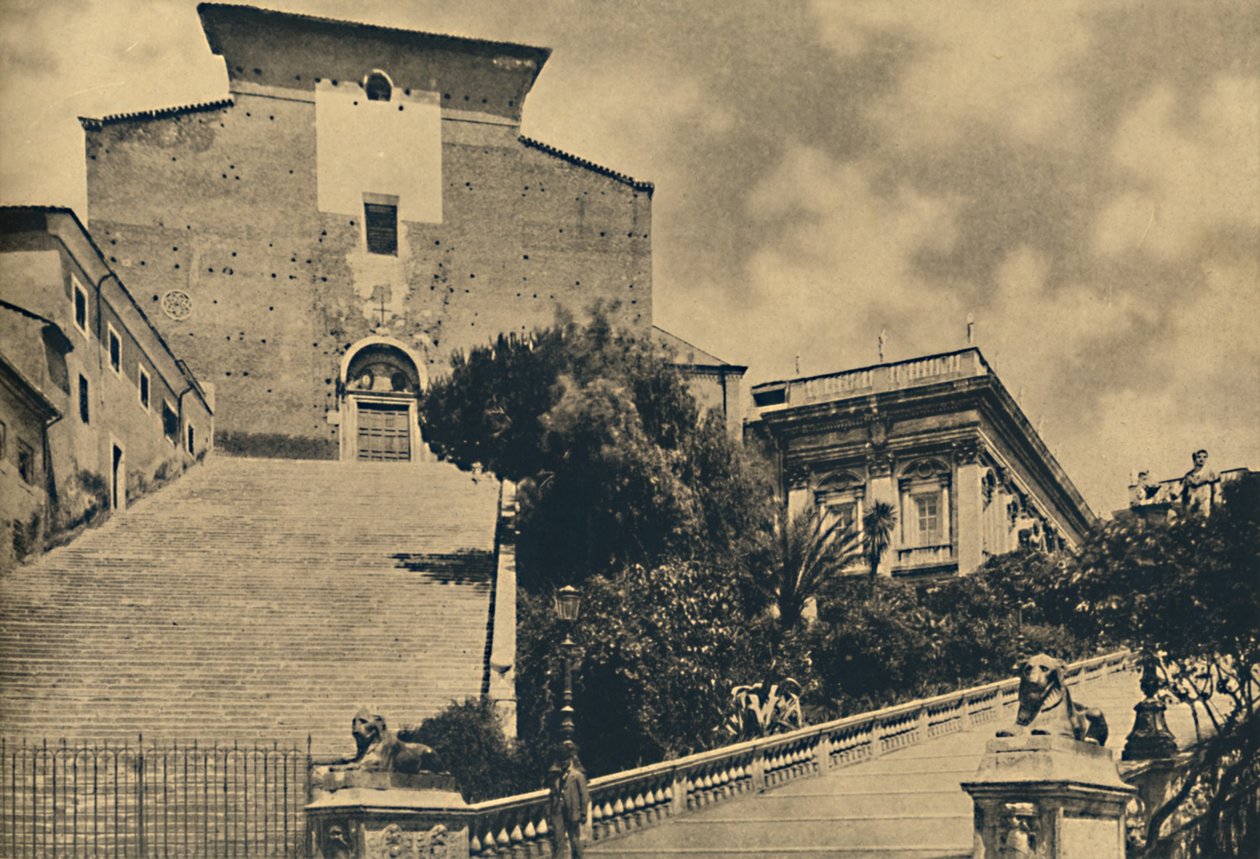 Roma - Kirken S. Maria i Aracoeli, på Capitoline Hill, 1910 af Unbekannt