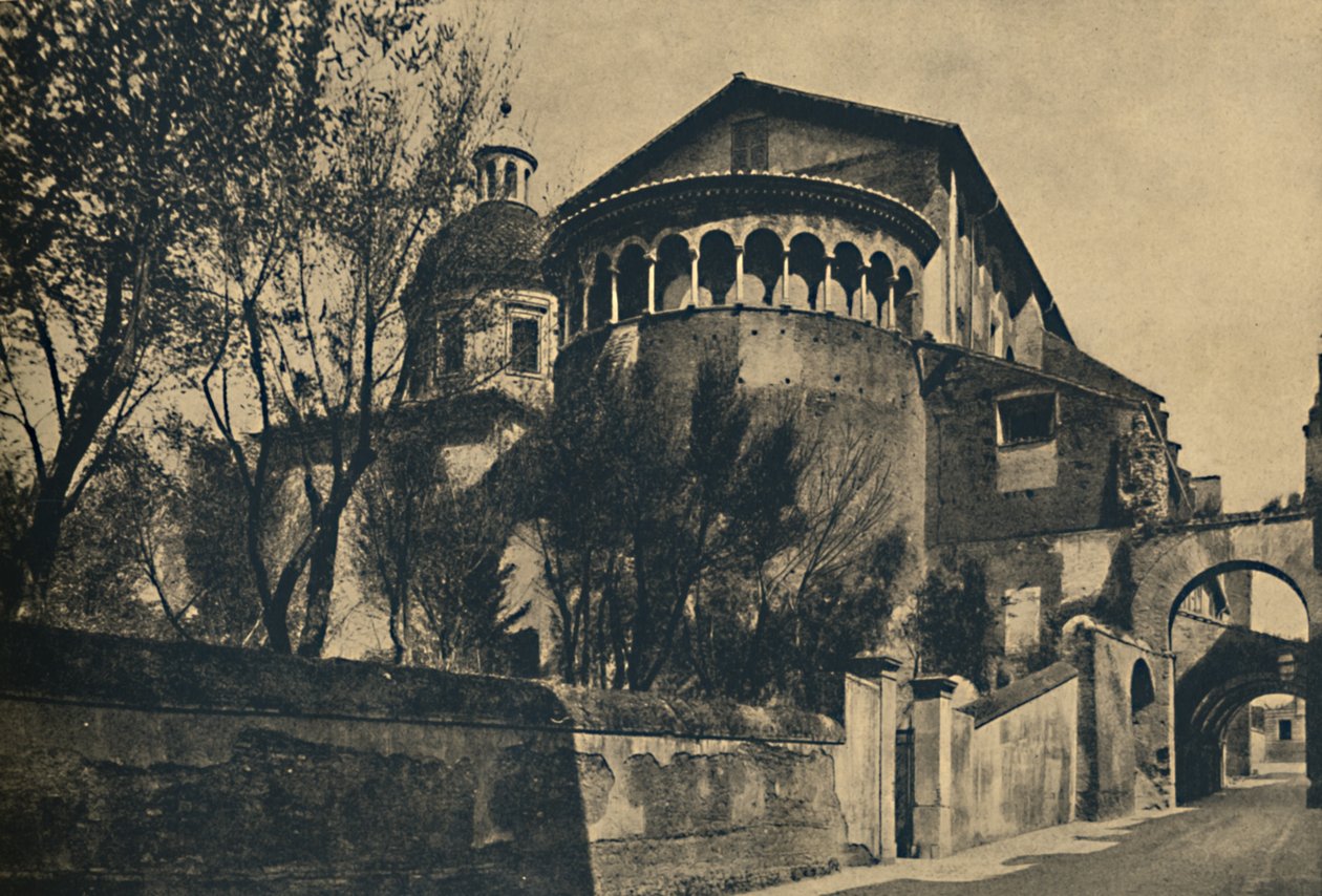 Roma - Clivus Scauri og Apsis fra SS-kirken. Giovanni og Paolo på Caelian Hill, 1910 af Unbekannt