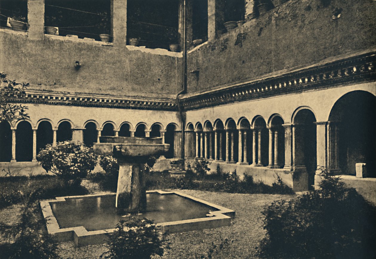 Roma - Kloster fra SS. Quattro Coronati på Caelian Hill. Bygget i 1113, 1910 af Unbekannt