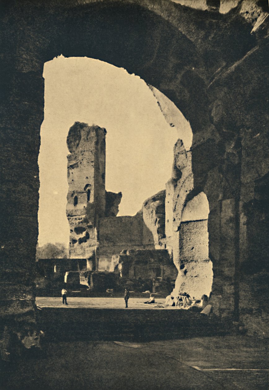 Roma - Rester af Caracalla-badene på Appia-vejen, 1910 af Unbekannt