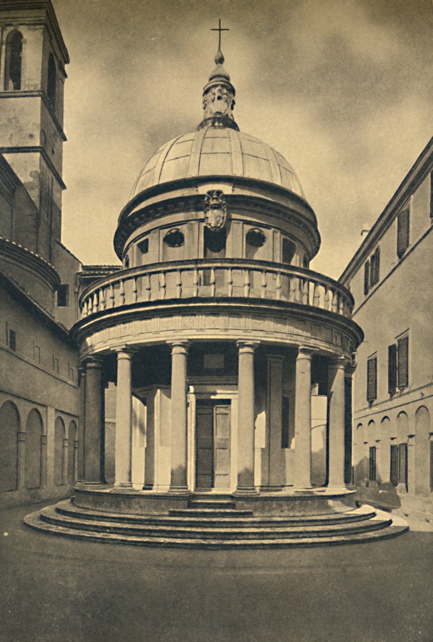 Roma - Tempel af Bramante i Cloisters of S. Pietro i Montorio på Janiculum Hill, 1910 af Unbekannt