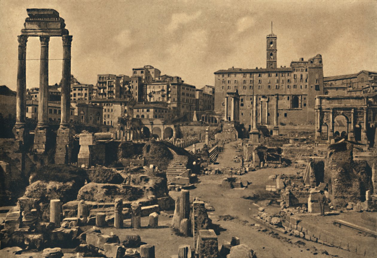 Roma - Forum Romanum og Capitoline Hill, 1910 af Unbekannt
