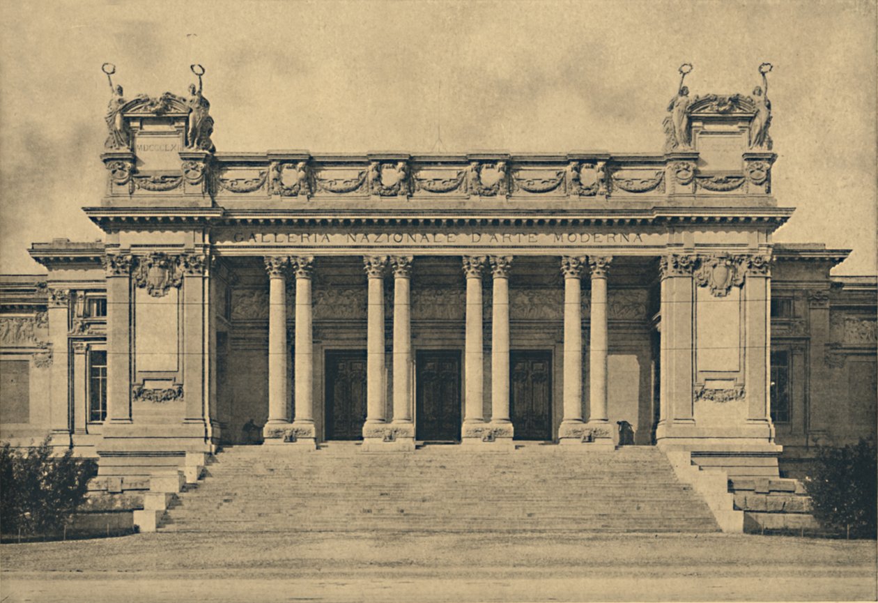 Roma - Valle Giulia. Nationalgalleriet for moderne kunst. Bazzani, 1910, 1910 af Unbekannt