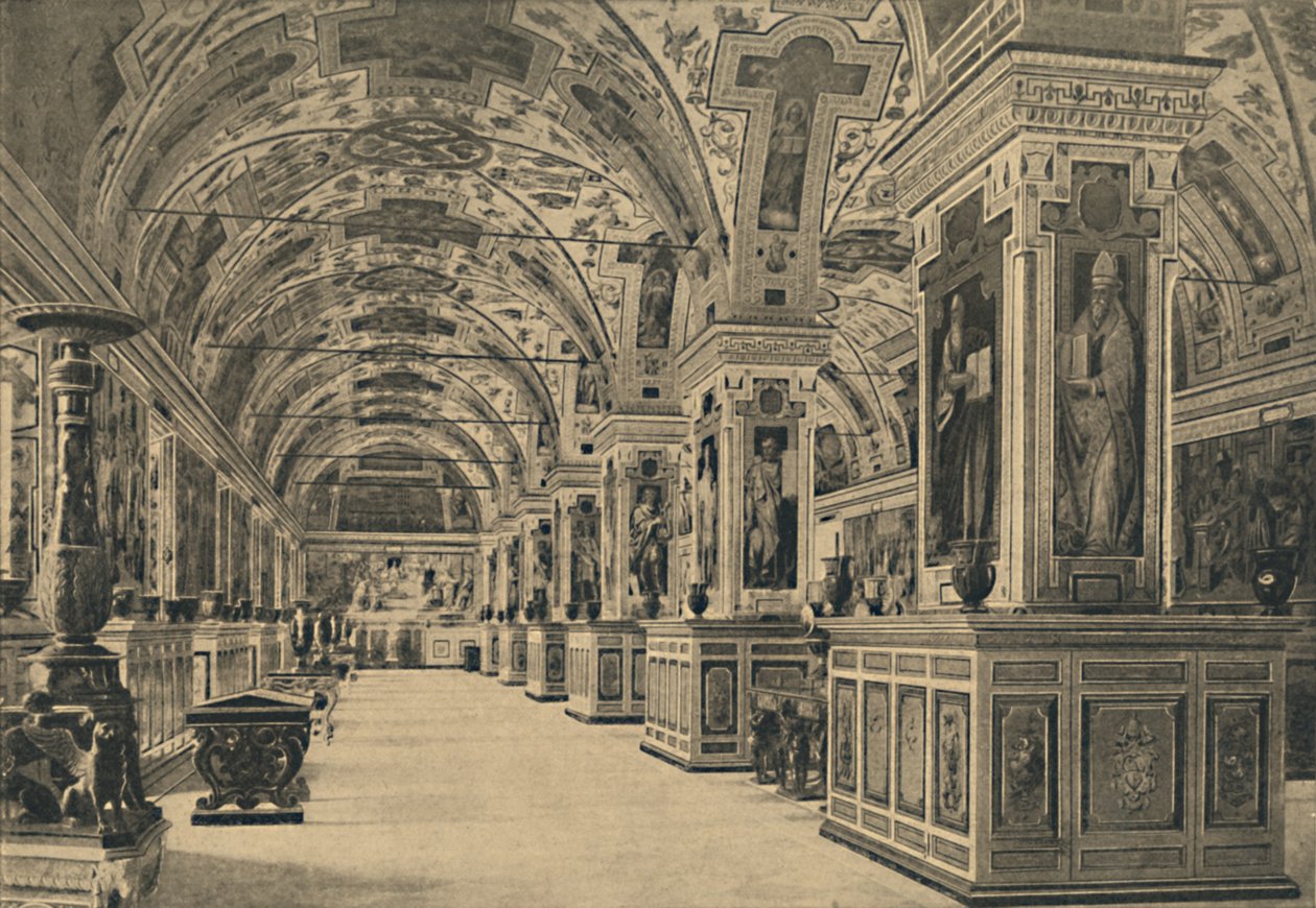 Roma - Vatikanet - Bibliotekets læsesal, 1910 af Unbekannt