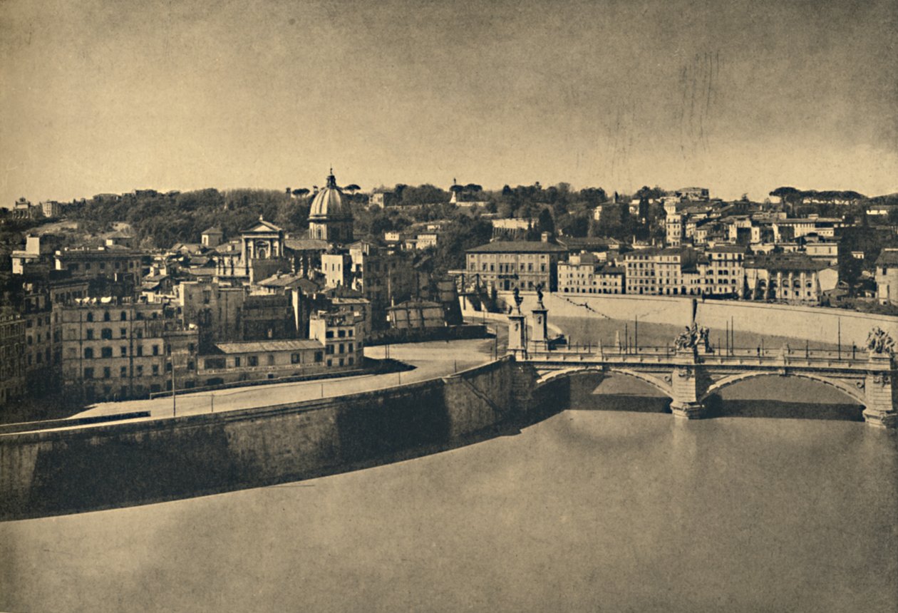 Roma - Udsigt over Victor Emmanuels nye bro, 1910 af Unbekannt