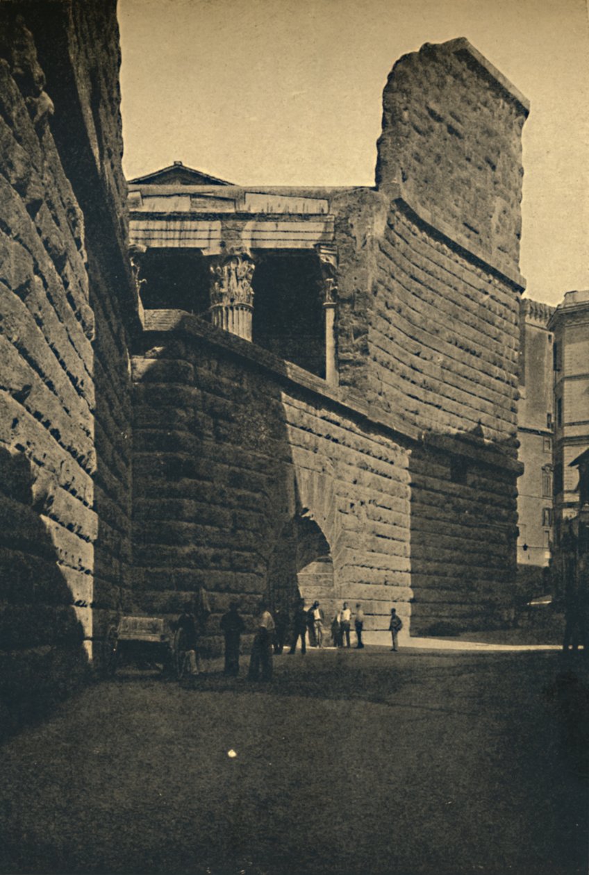 Roma - Muren på Augustus Forum, 1910 af Unbekannt