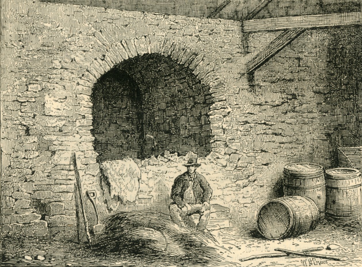 Romersk mur på Tower Hill, c1872. af Unbekannt