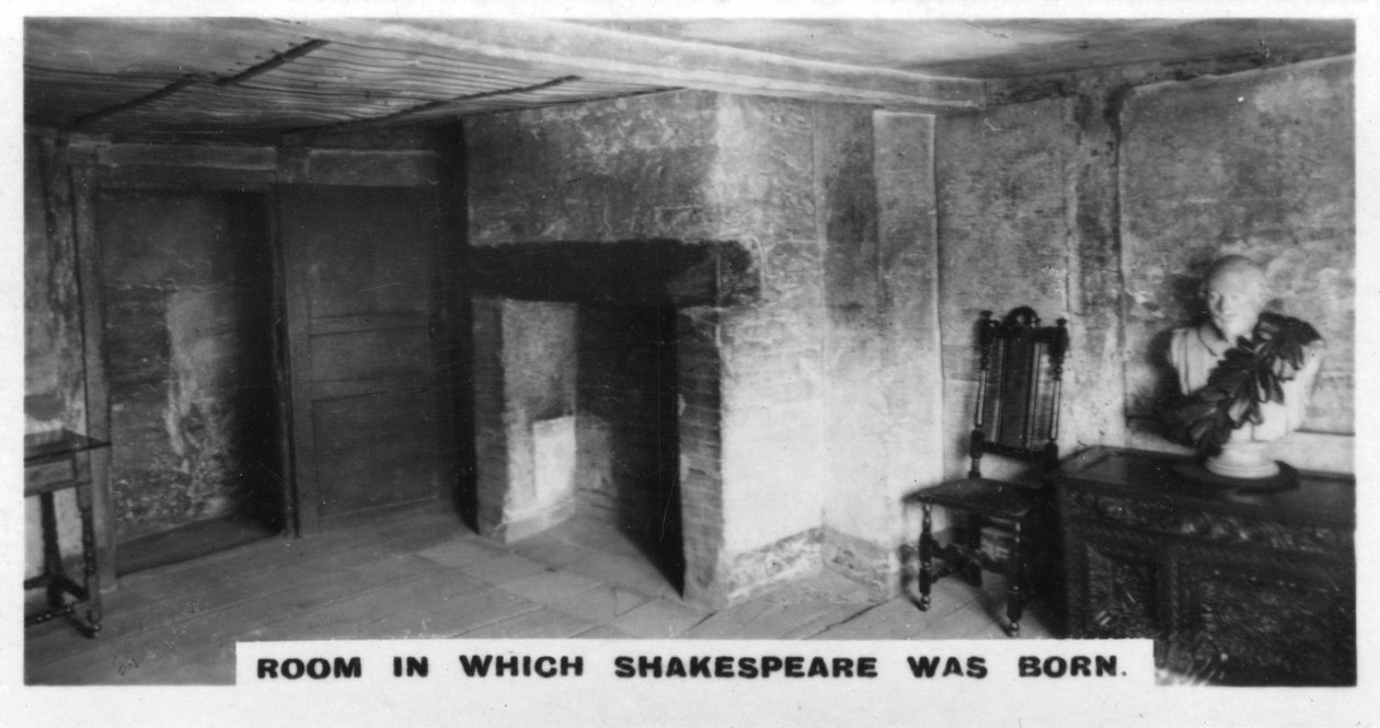 Værelse, hvor Shakespeare blev født, c1920