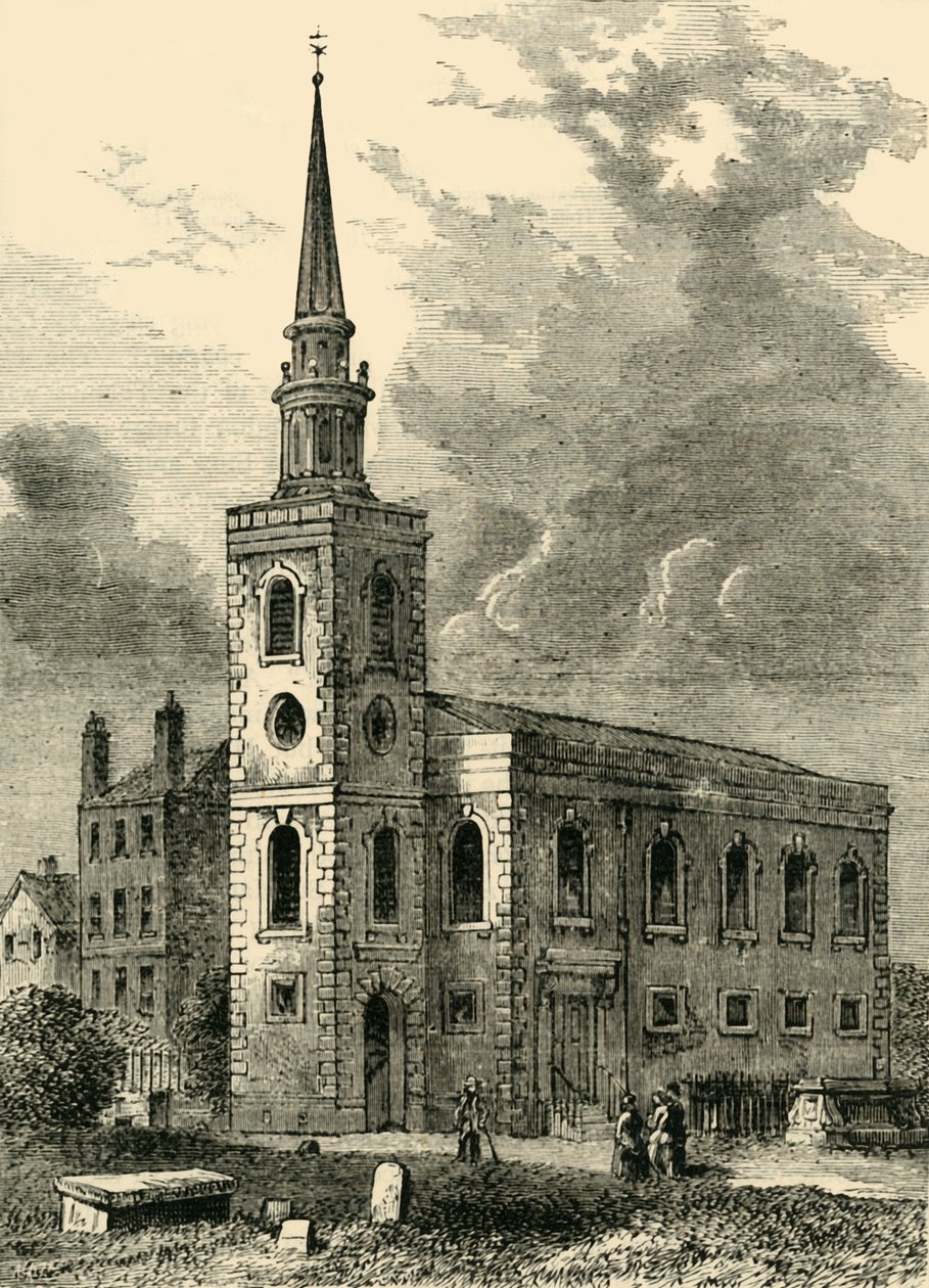 Rotherhithe kirke, 1750, c1878. af Unbekannt