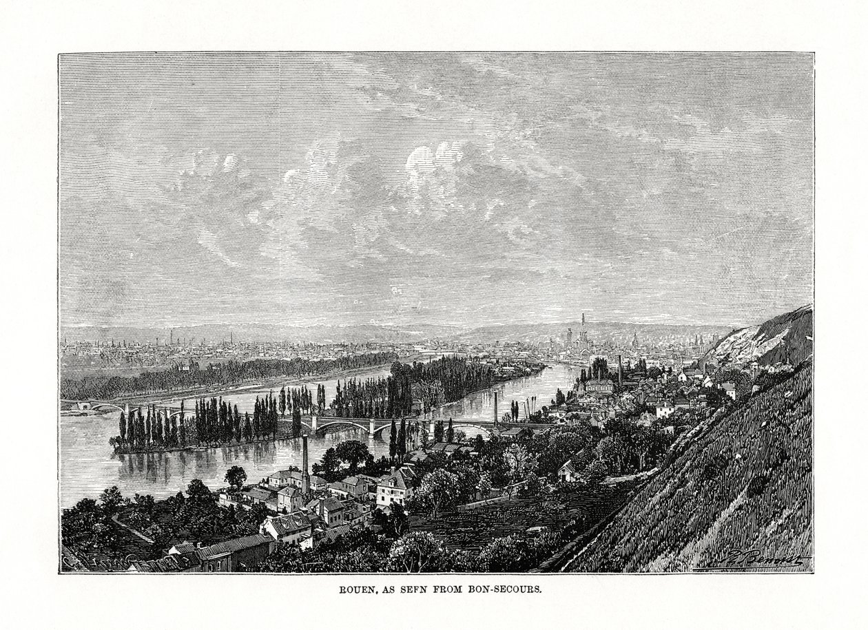 Rouen, Normandiet, Frankrig, 1879 af Unbekannt