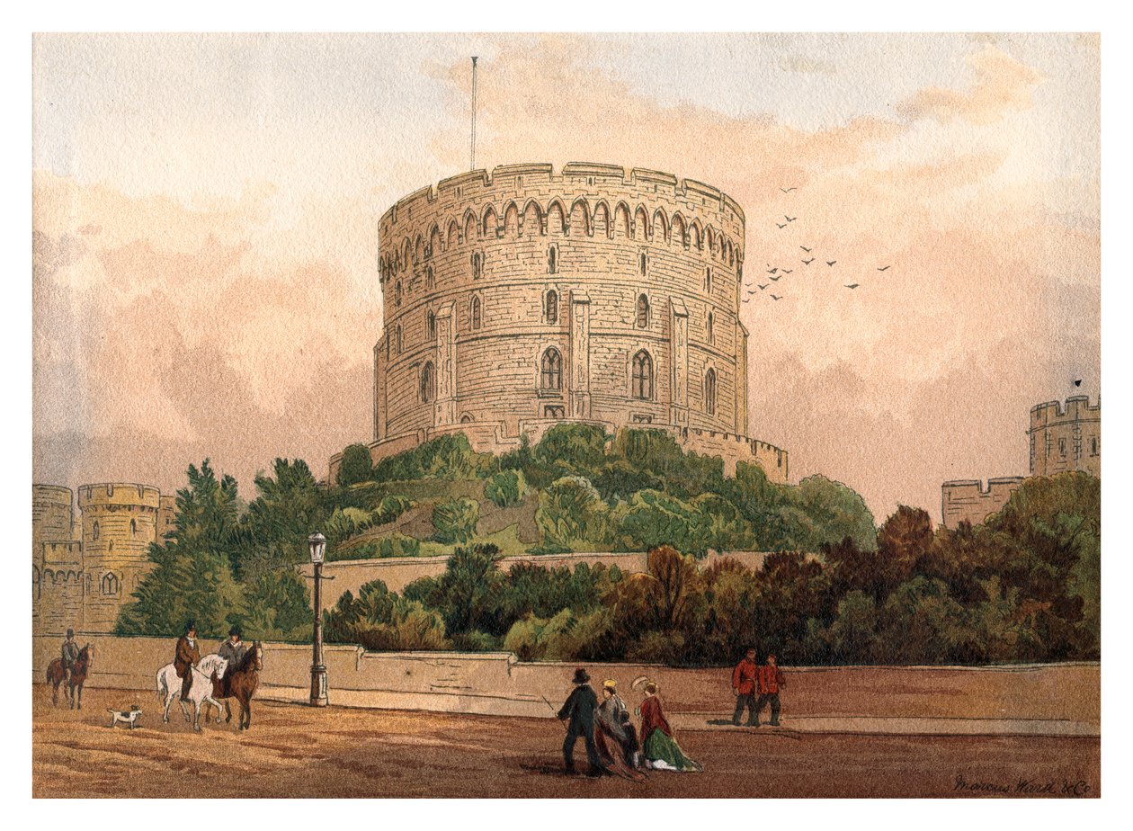 Rundetårn, Windsor, 1880 af Unbekannt