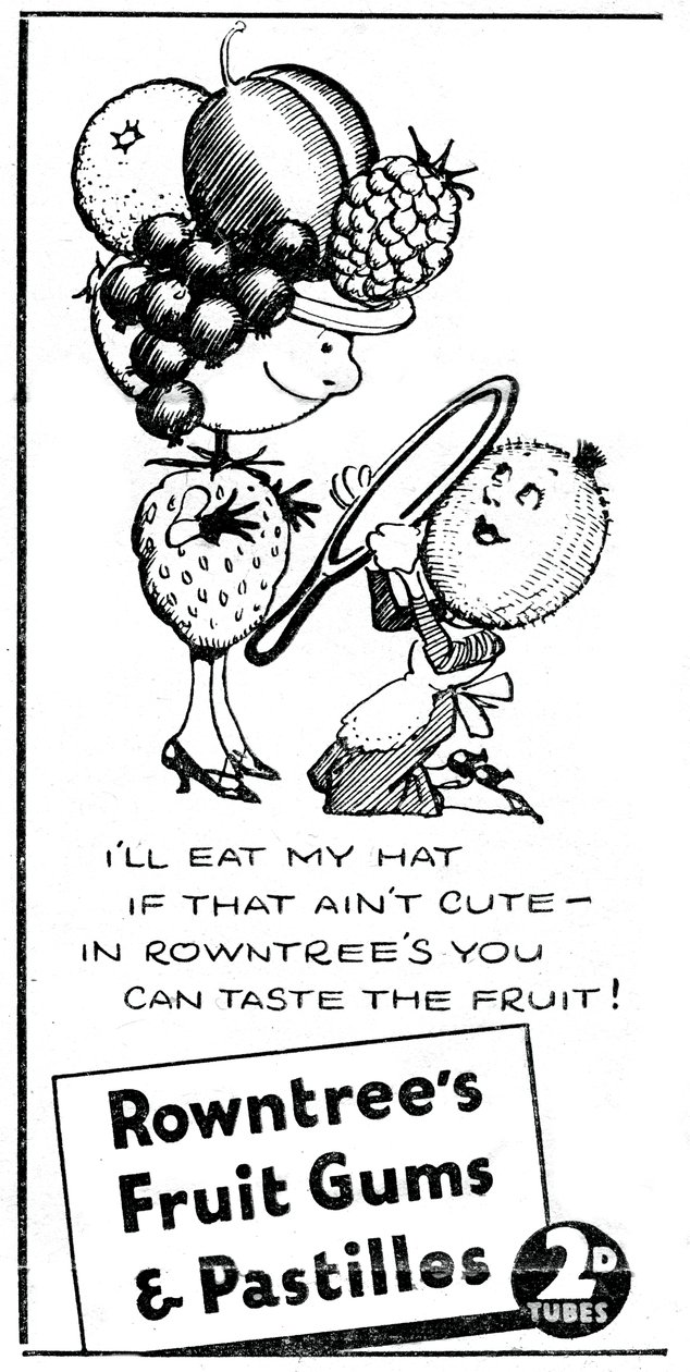 Rowntrees Fruit Gums and Pastiller, 1938 af Unbekannt