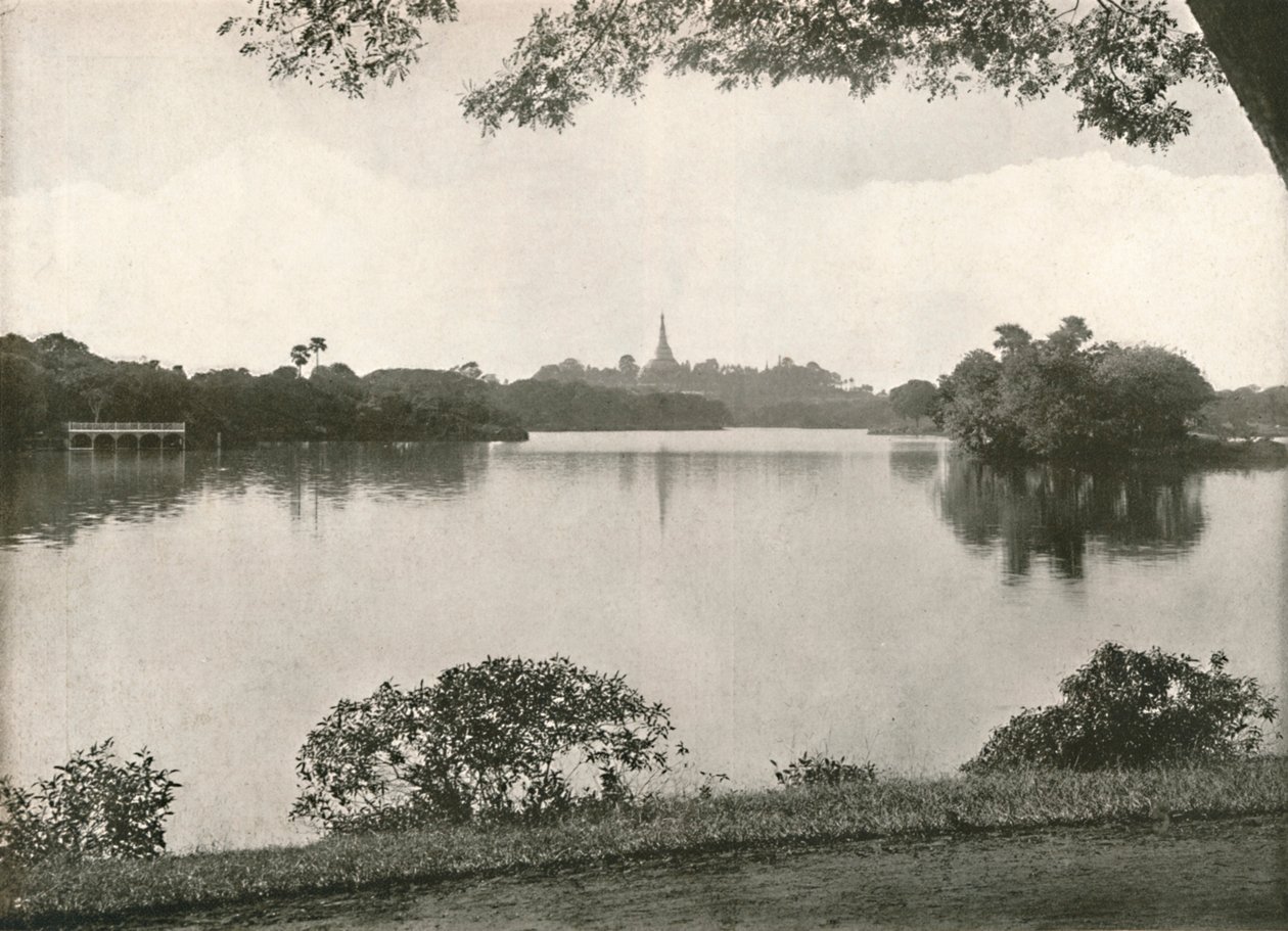 Royal Lakes, Rangoon, 1900. af Unbekannt