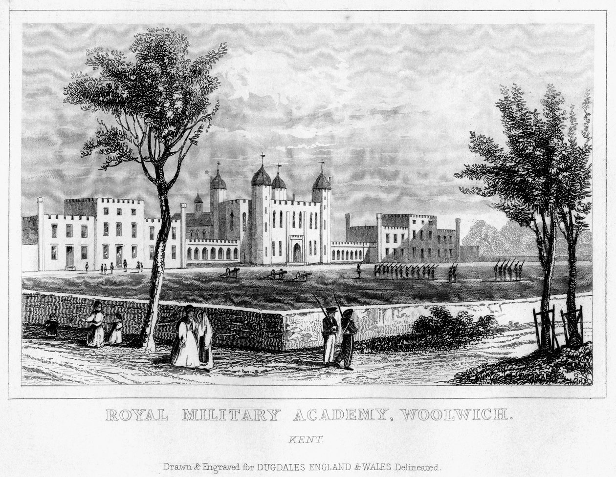 Royal Military Academy, Woolwich, London, 1800-tallet af Unbekannt
