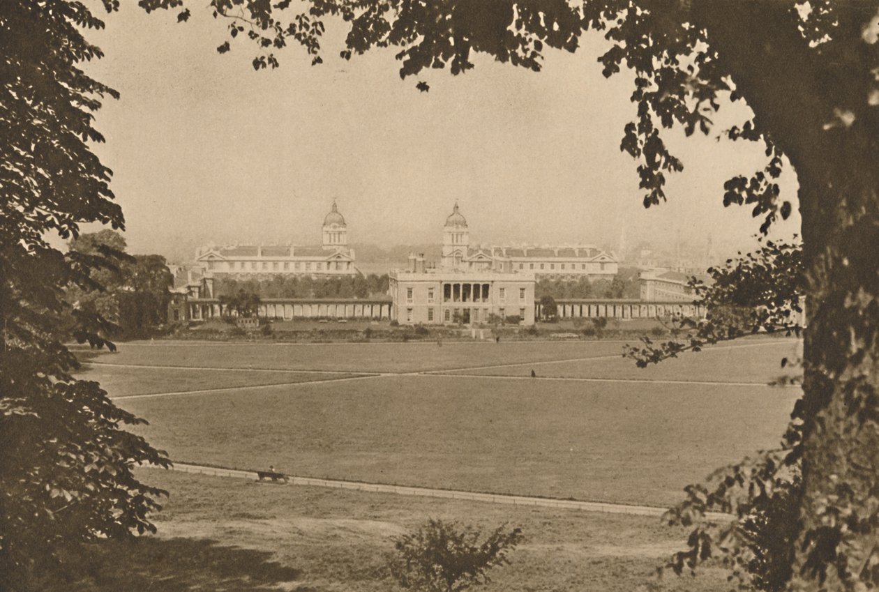 Royal Naval College i Greenwich, Once a Hospital for Disabled Sailors, c1935. af Unbekannt