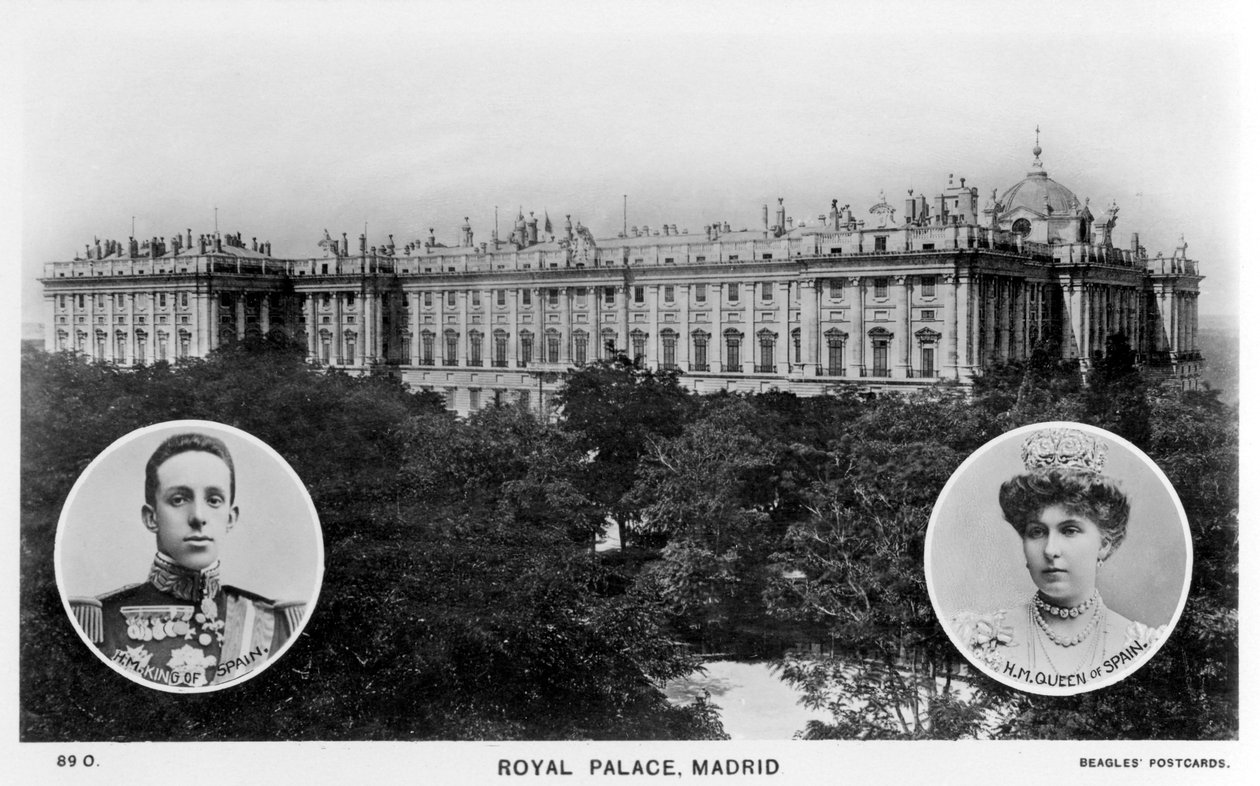 Royal Palace, Madrid, Spanien, begyndelsen af det 20. århundrede af Unbekannt