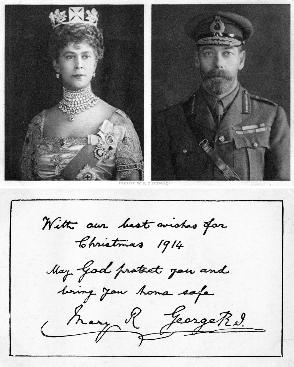 Kongelig julehilsen til de britiske tropper, 1914 af Unbekannt