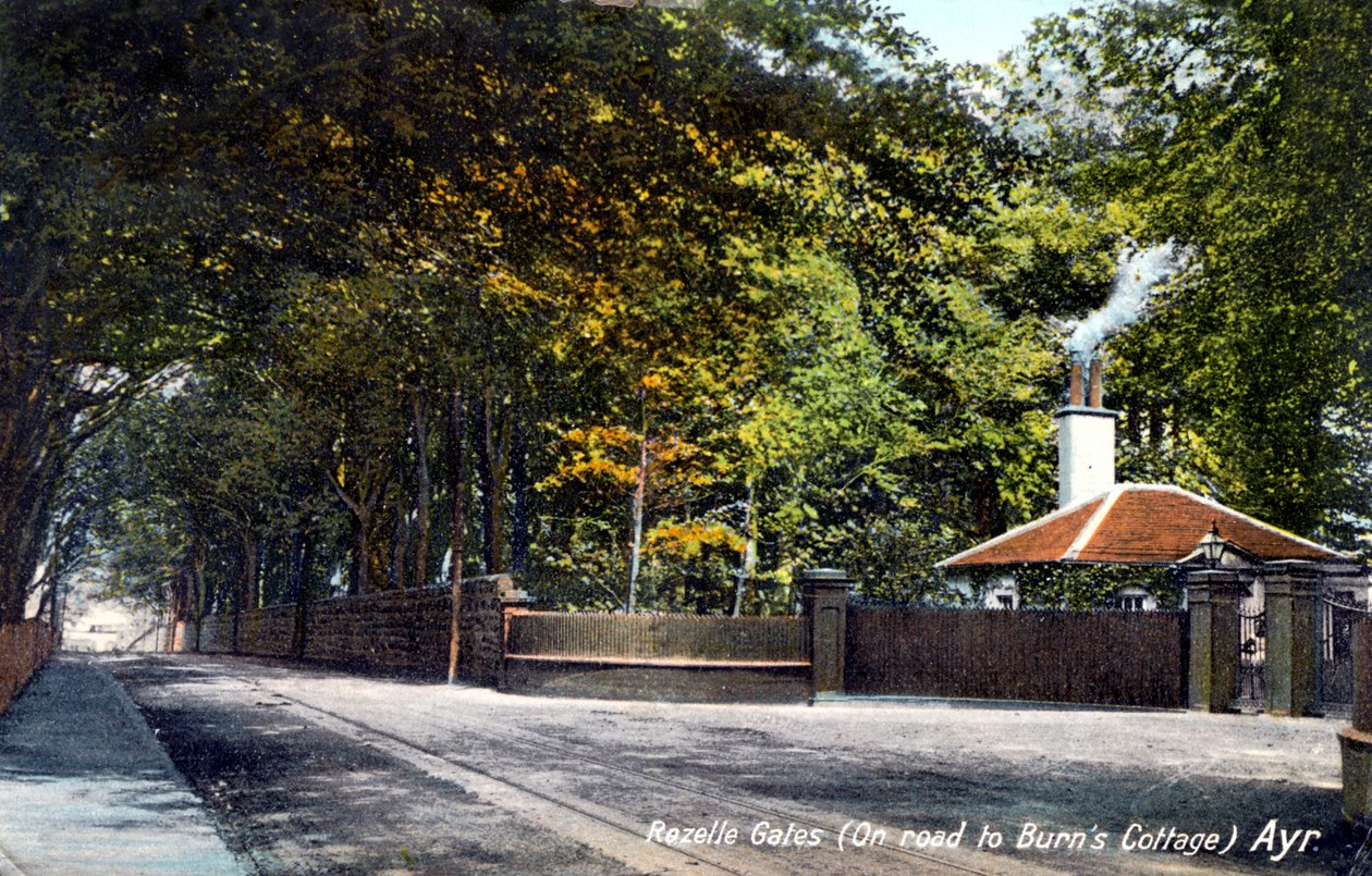 Rozelle Gates, på vejen til Burns Cottage, Ayr, Ayrshire, 1913 af Unbekannt