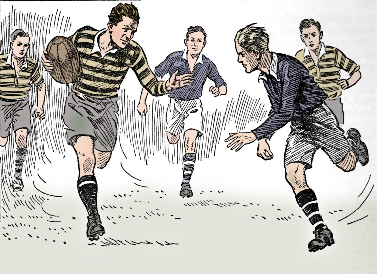 Rugby fodbold, 1937 af Unbekannt