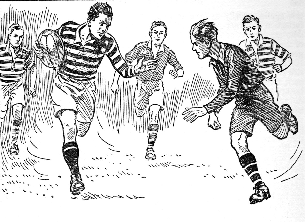 Rugby fodbold, 1937 af Unbekannt