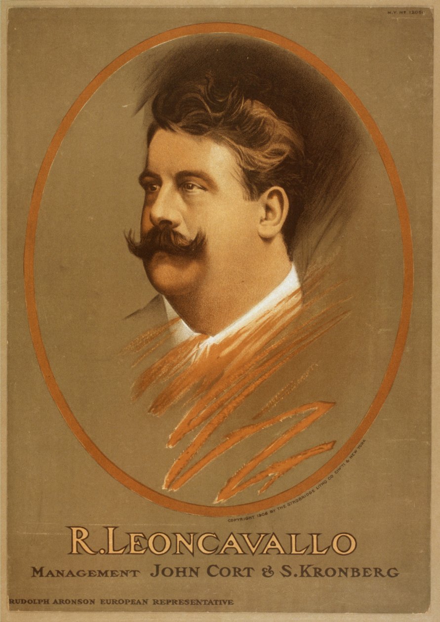 Ruggiero Leoncavallo 1858-1919, ca. 1906 af Unbekannt