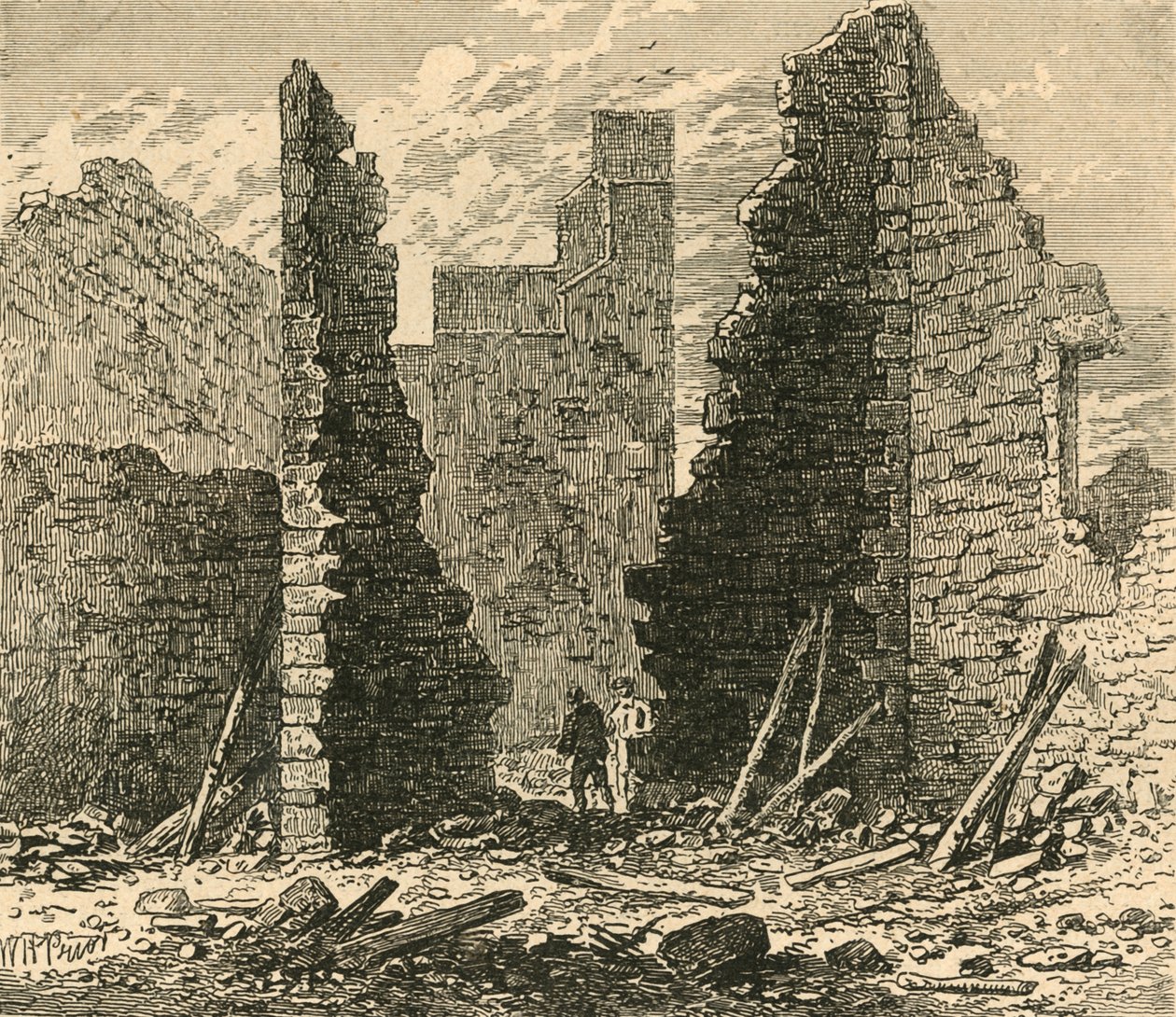 Ruinerne af Barbican på Ludgate Hill, 1792, 1897. af Unbekannt
