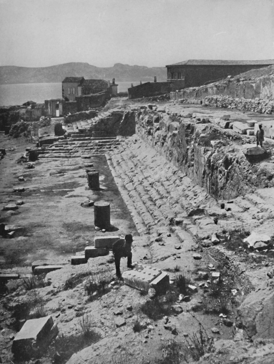Ruinerne af Mysteriets Store Tempel ved Eleusis, 1913 af Unbekannt
