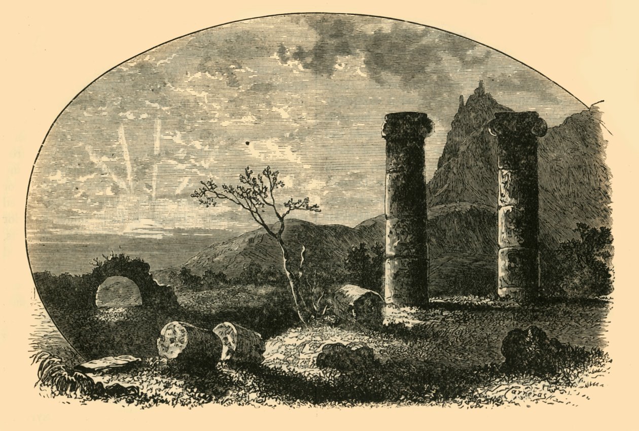 Ruinerne af Cybele-templet i Sardes, 1890. af Unbekannt