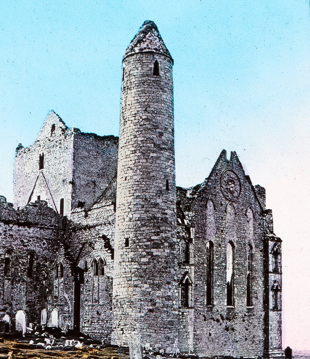 Ruiner på Rock of Cashel Co., Tipperary, c1910 af Unbekannt