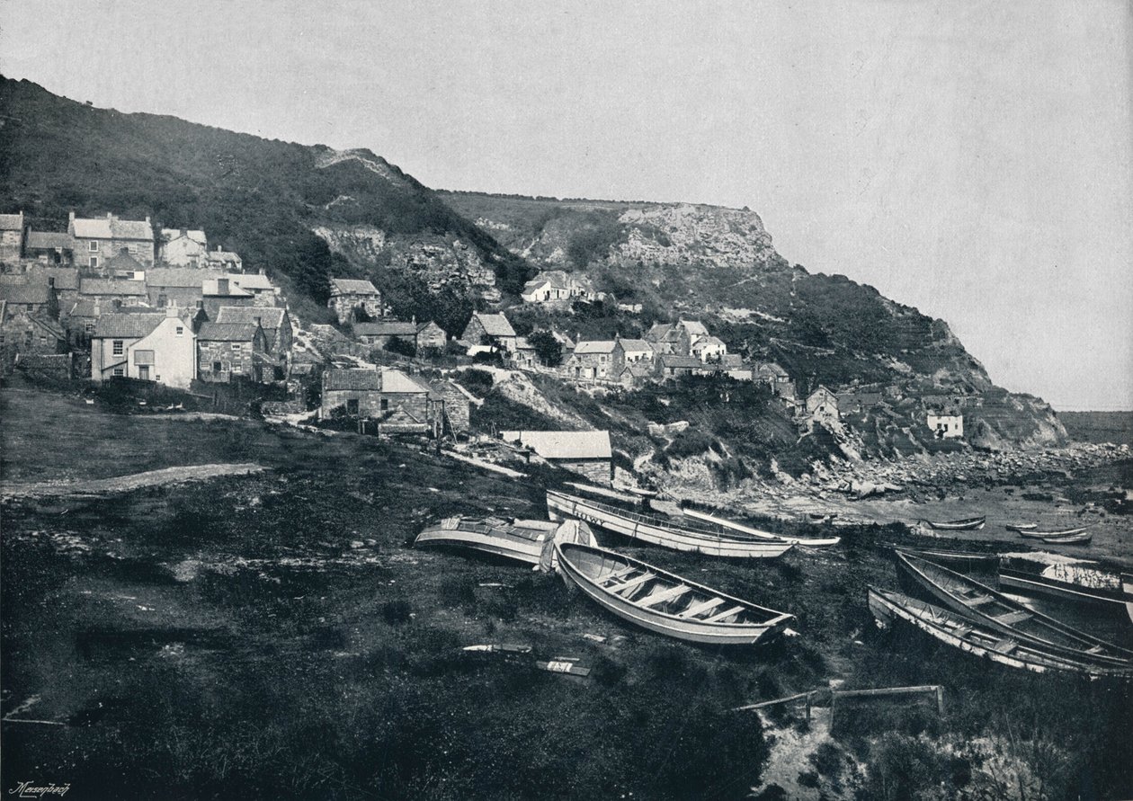 Runswick - The Village on the Cliffs, 1895 af Unbekannt