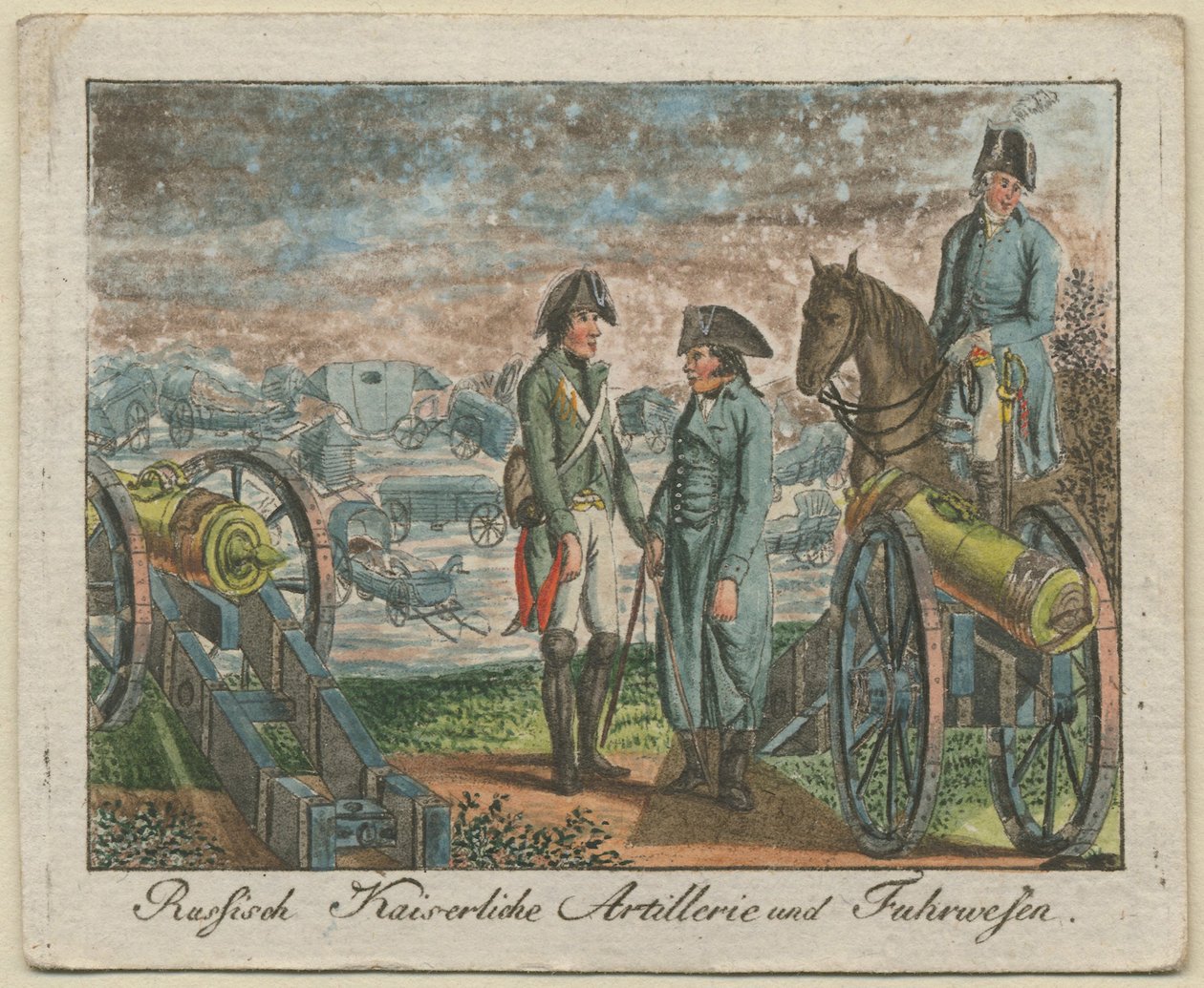 Russisk kejserligt artilleribesætning, 1799 af Unbekannt