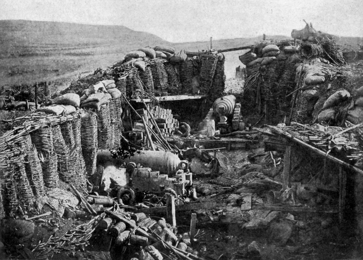 Russisk Redan, Sebastopol, Krimkrigen, 1855 1951 af Unbekannt
