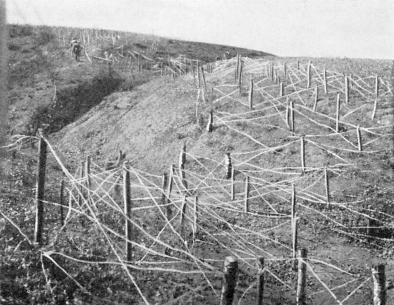 Russiske pigtrådsforviklinger, russisk-japansk krig, 1904-5 af Unbekannt